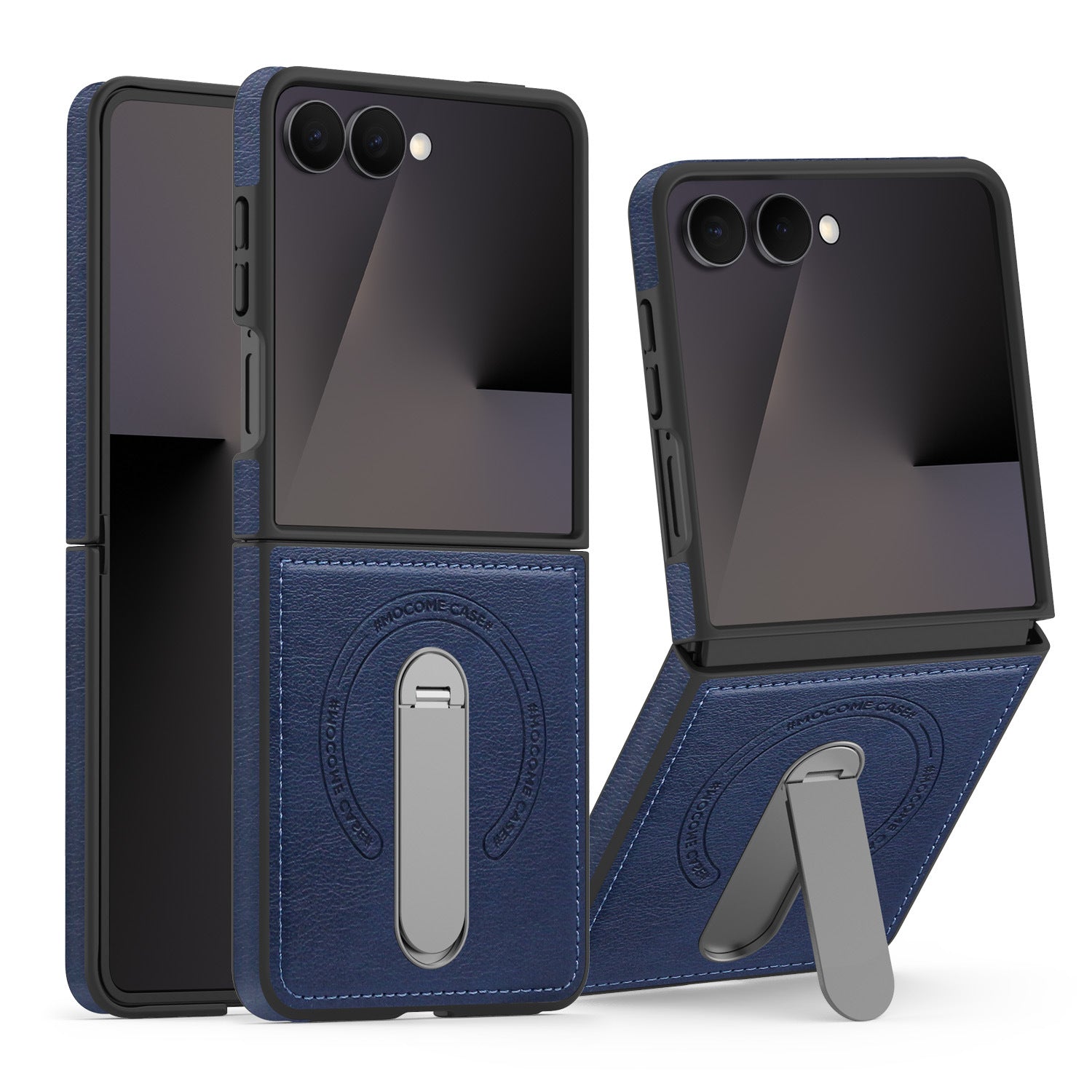 Folding Stand Business Leather Case