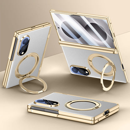 360° Rotating kickstand Leather Case with MagSafe