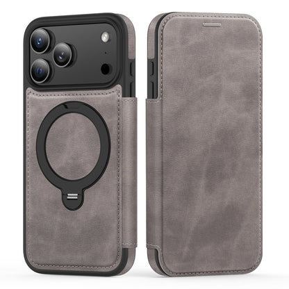 Rotating kickstand Leather Case with MagSafe