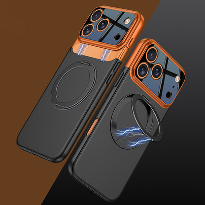 Creative Stitching Frosted Kickstand Case with MagSafe