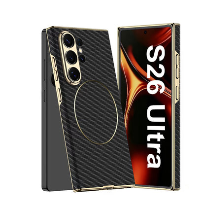 Luxury Electroplated Leather Case with MagSafe