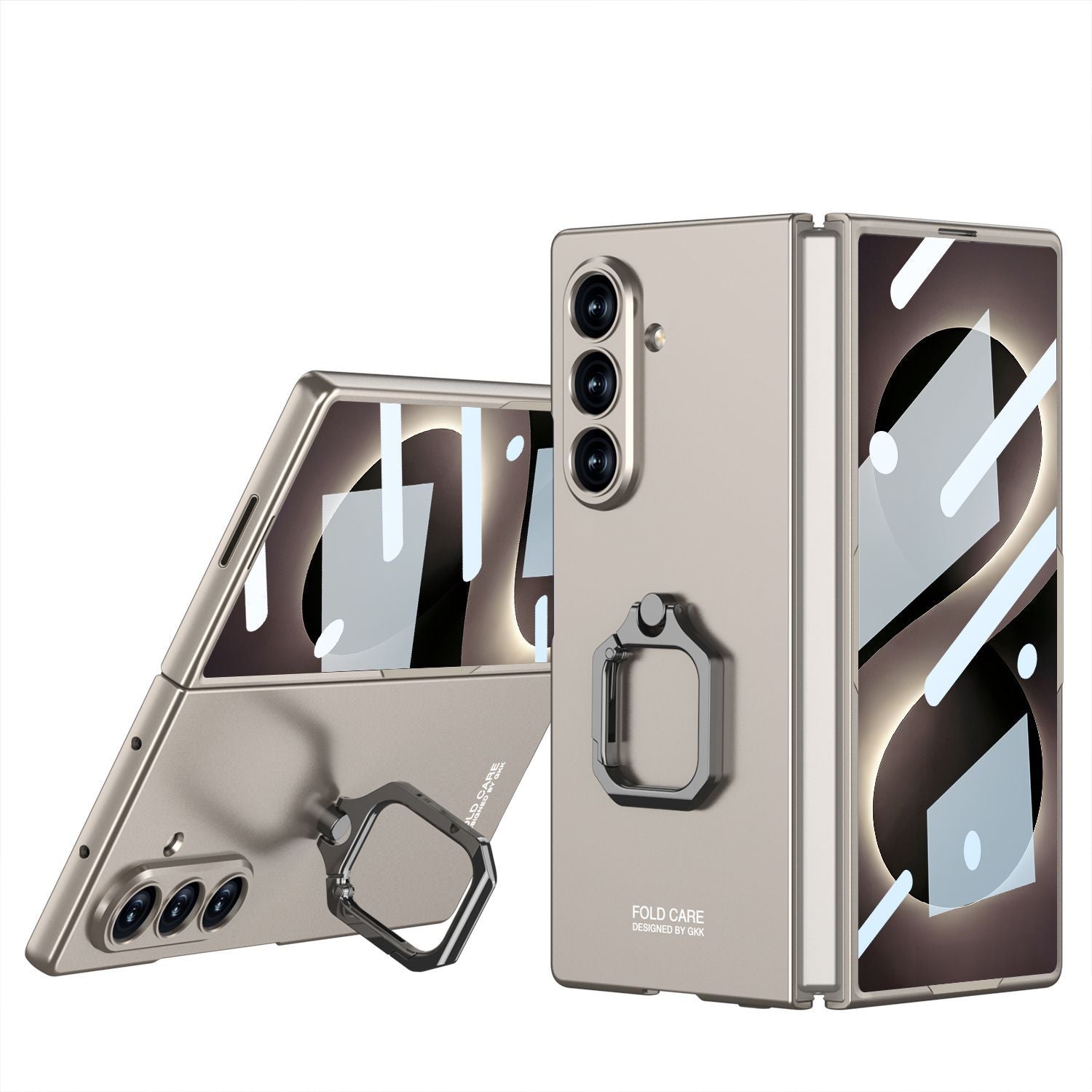 Slim Matte Case With Rotatable Ring