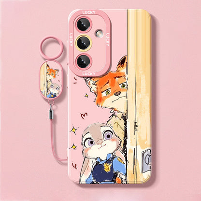 Zootopia Liquid Silicone Lanyard Case