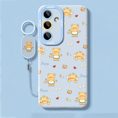 Butter Bear Liquid Silicone Lanyard Case