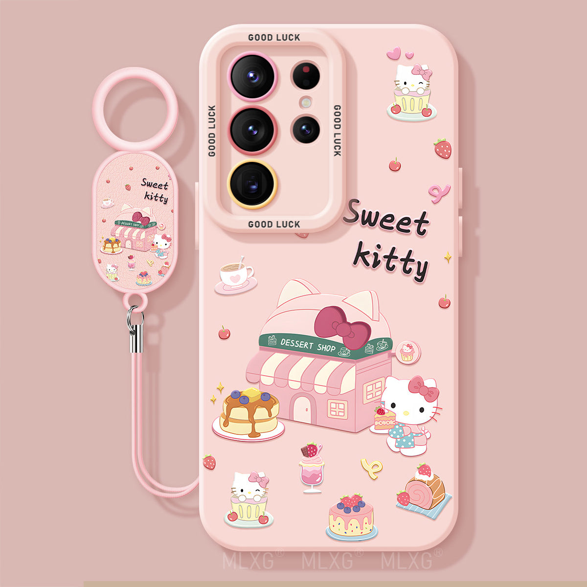 Hello Kitty Liquid Silicone Lanyard Case