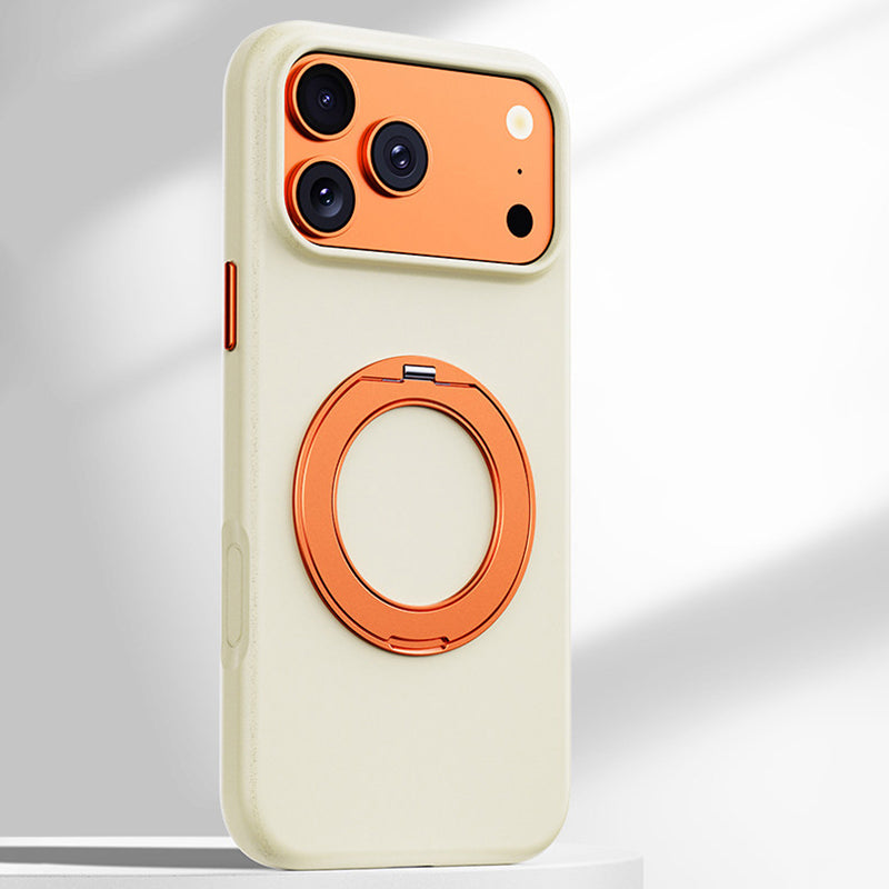 Rock Sand Material Ring Holder Case with MagSafe