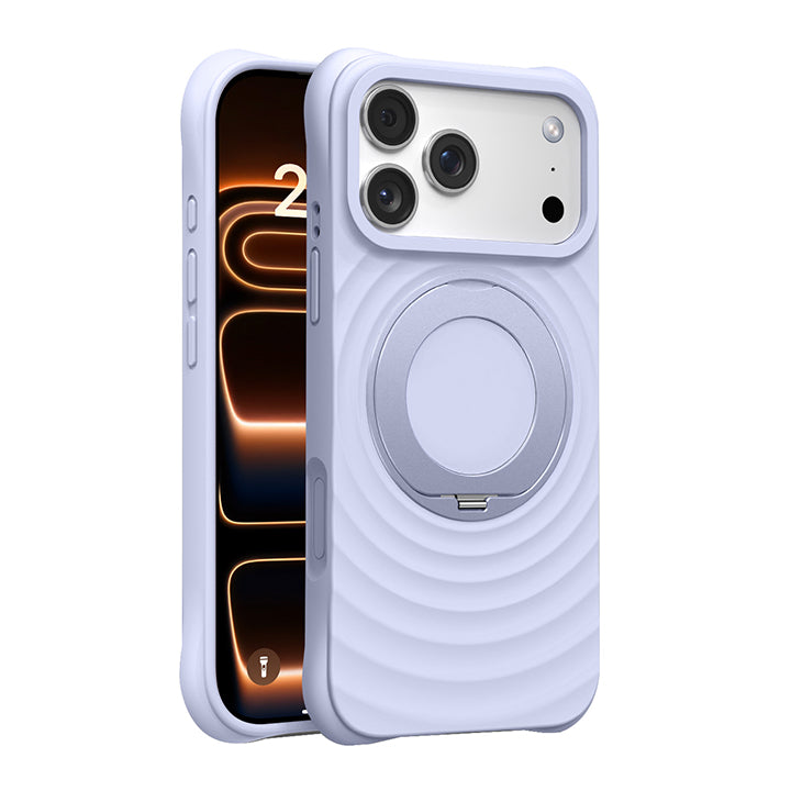 Rotating Bracket Silicone Case with MagSafe