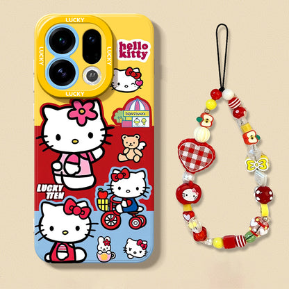 Hello Kitty Liquid Silicone Lanyard Case