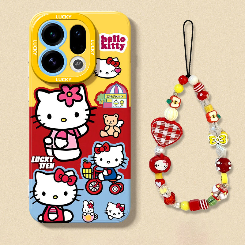 Hello Kitty Liquid Silicone Lanyard Case