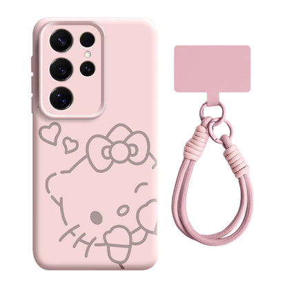 Hello Kitty Liquid Silicone Lanyard Case