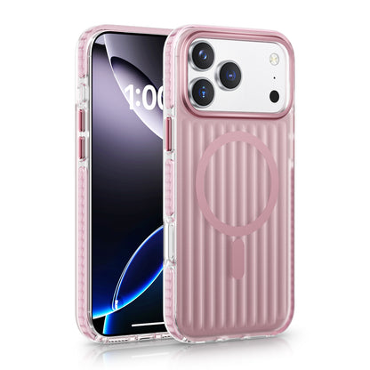 Wave Pattern Frosted Case with MagSafe