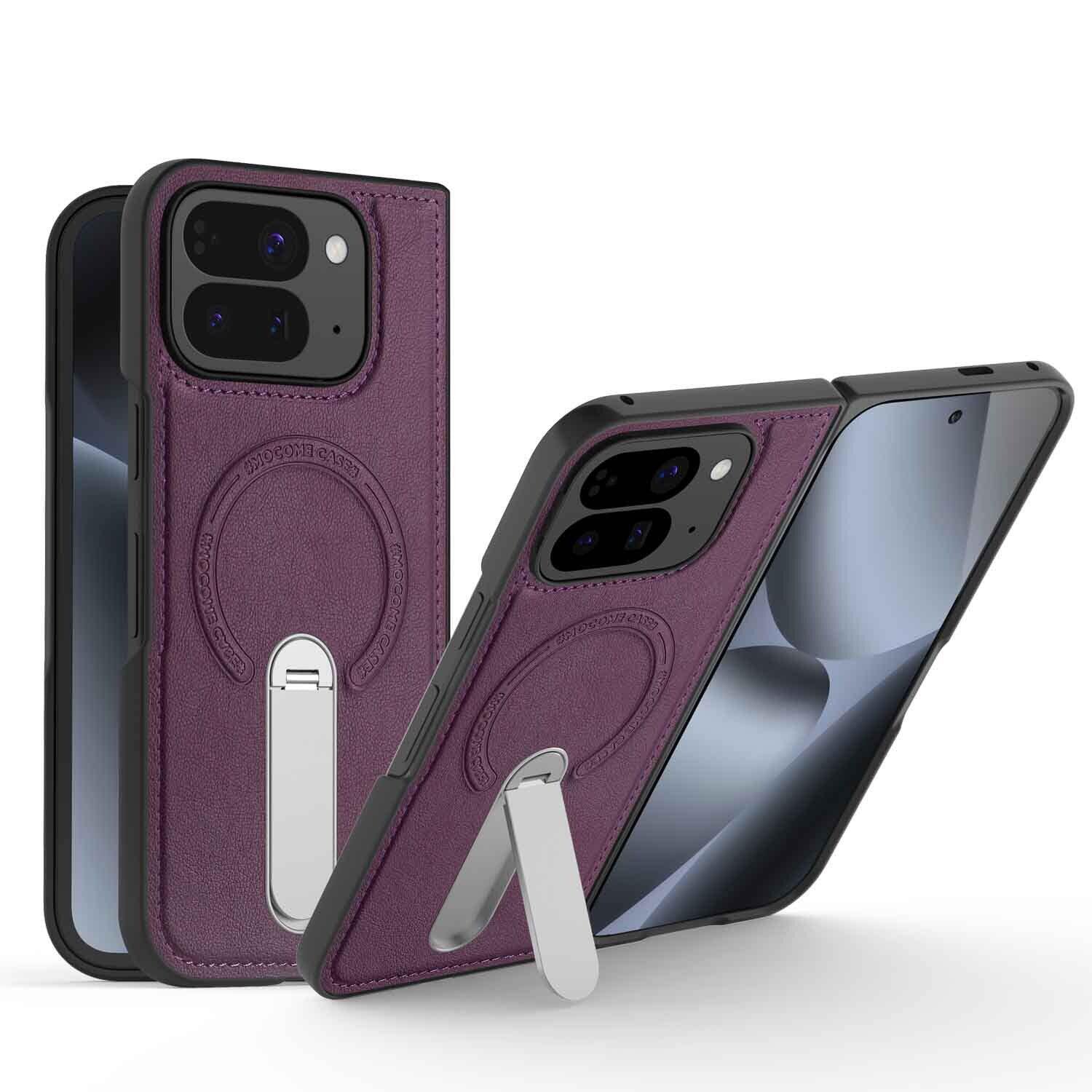 Folding Stand Business Leather Case