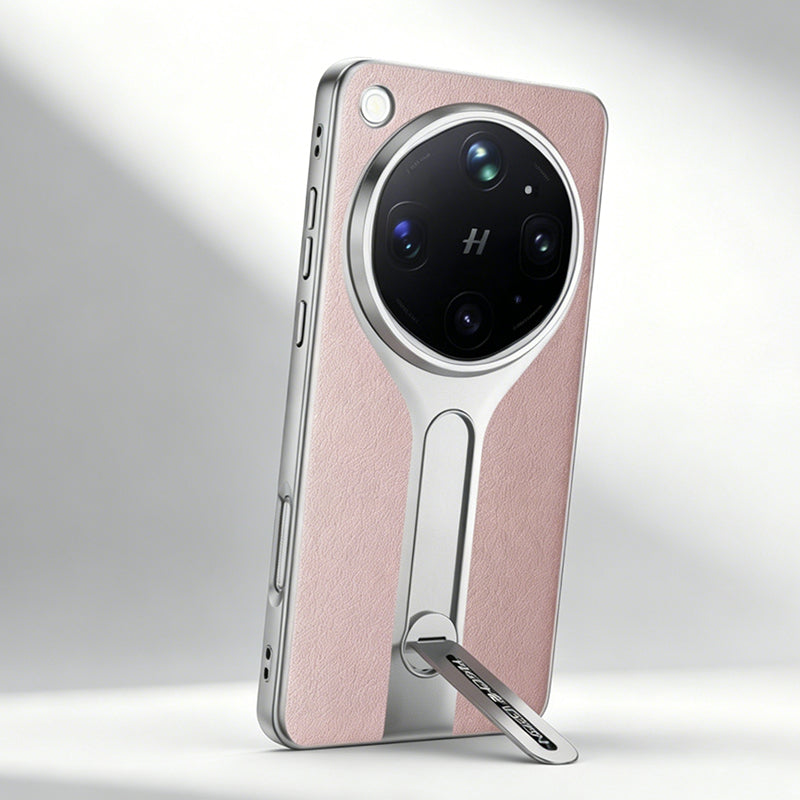Folding Kickstand Leather Case