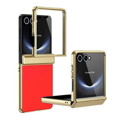 Electroplating Frame Leather Case