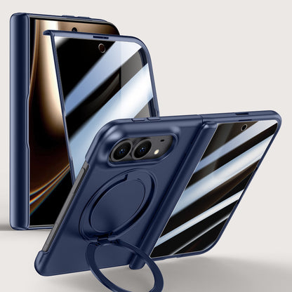 Rotating Magnet Ring Frosted Case with MagSafe