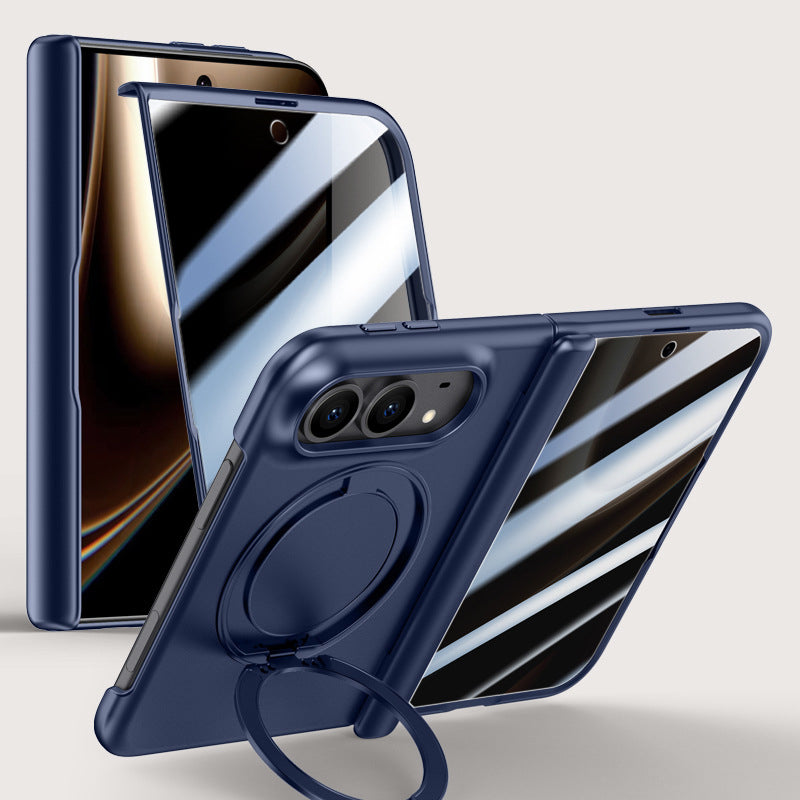 Rotating Magnet Ring Frosted Case with MagSafe