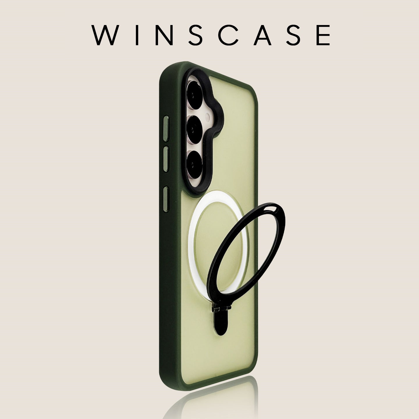 Translucent Frosted Swivel Kickstand Case with MagSafe