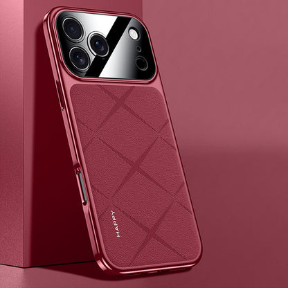 Electroplated Genuine Leather Pebbled Case