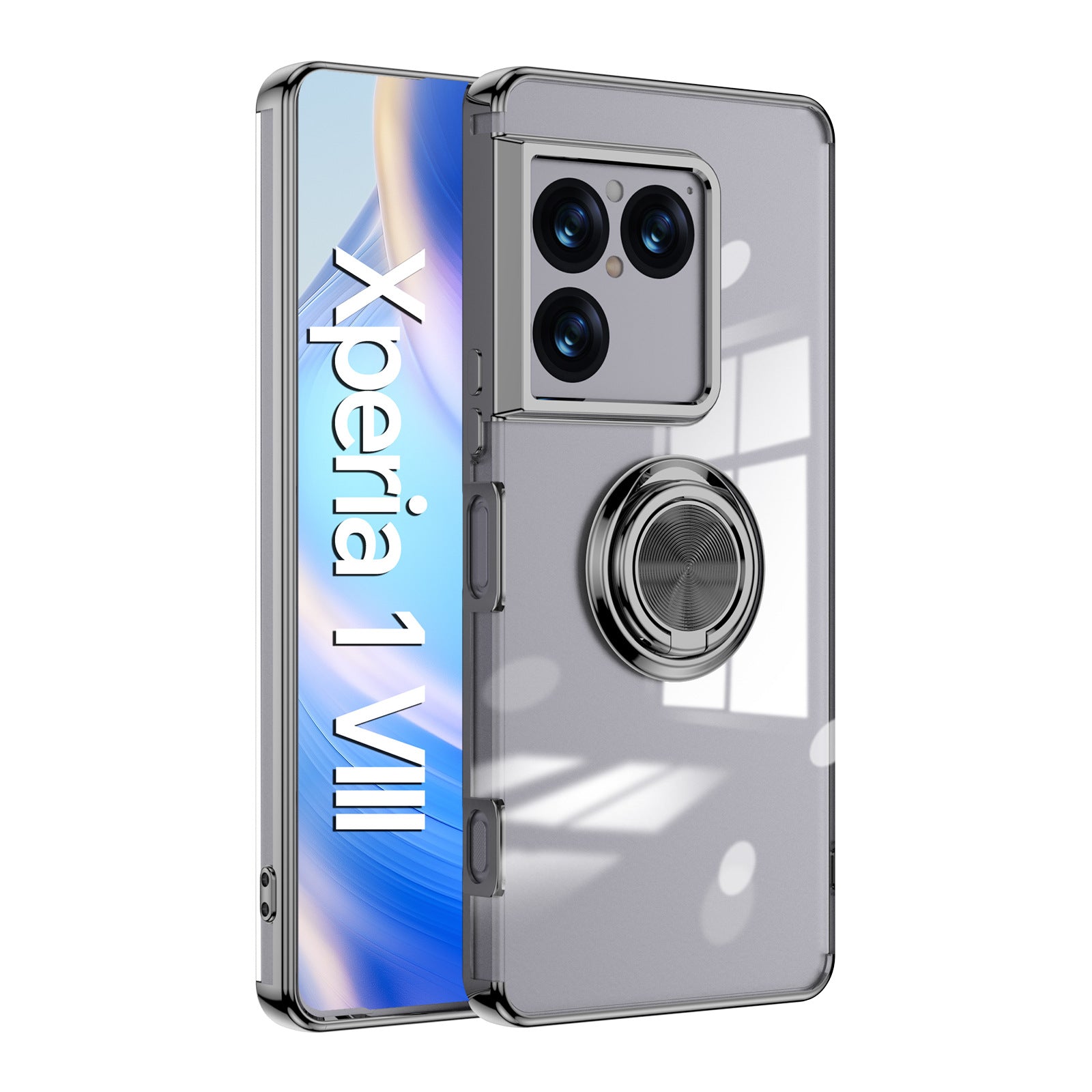Magnetic Ring Stand Clear Case