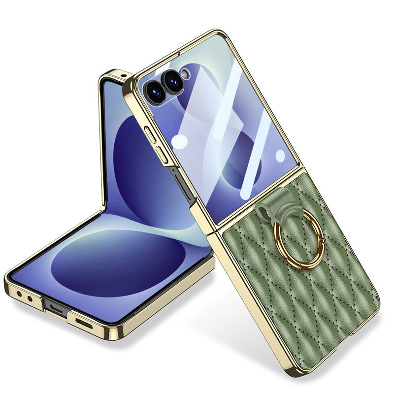 Luxury Wavy‑Textured Leather Case