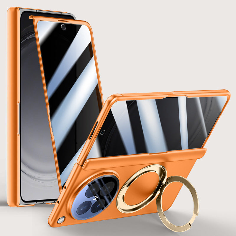 Rotating Magnet Ring Frosted Case with MagSafe