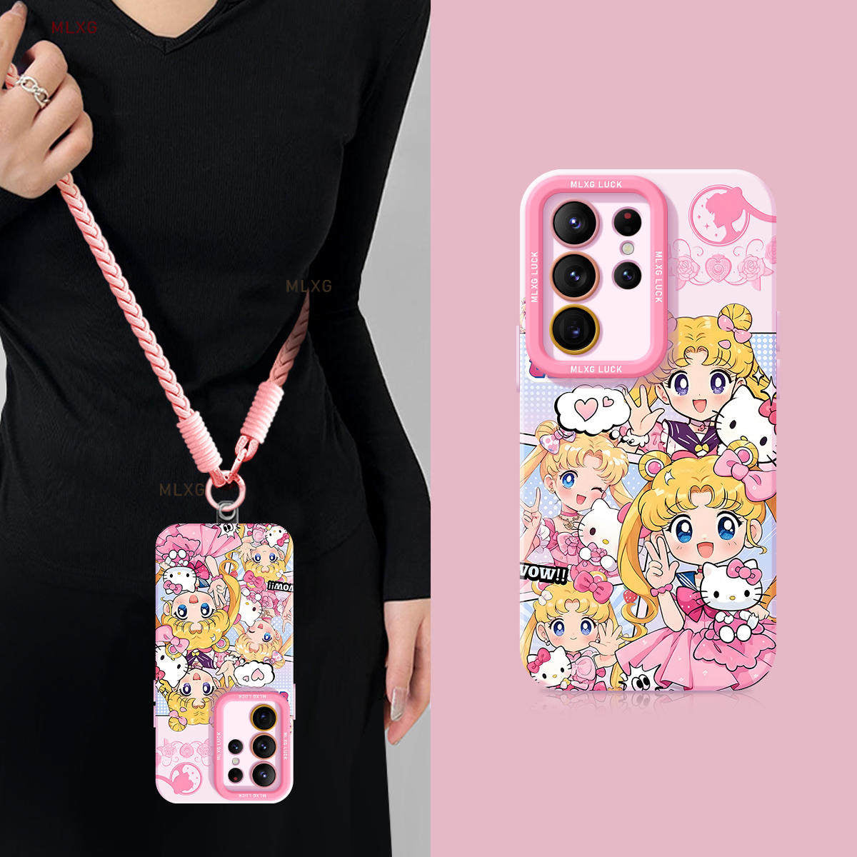 Sailor Moon Liquid Silicone Lanyard Case