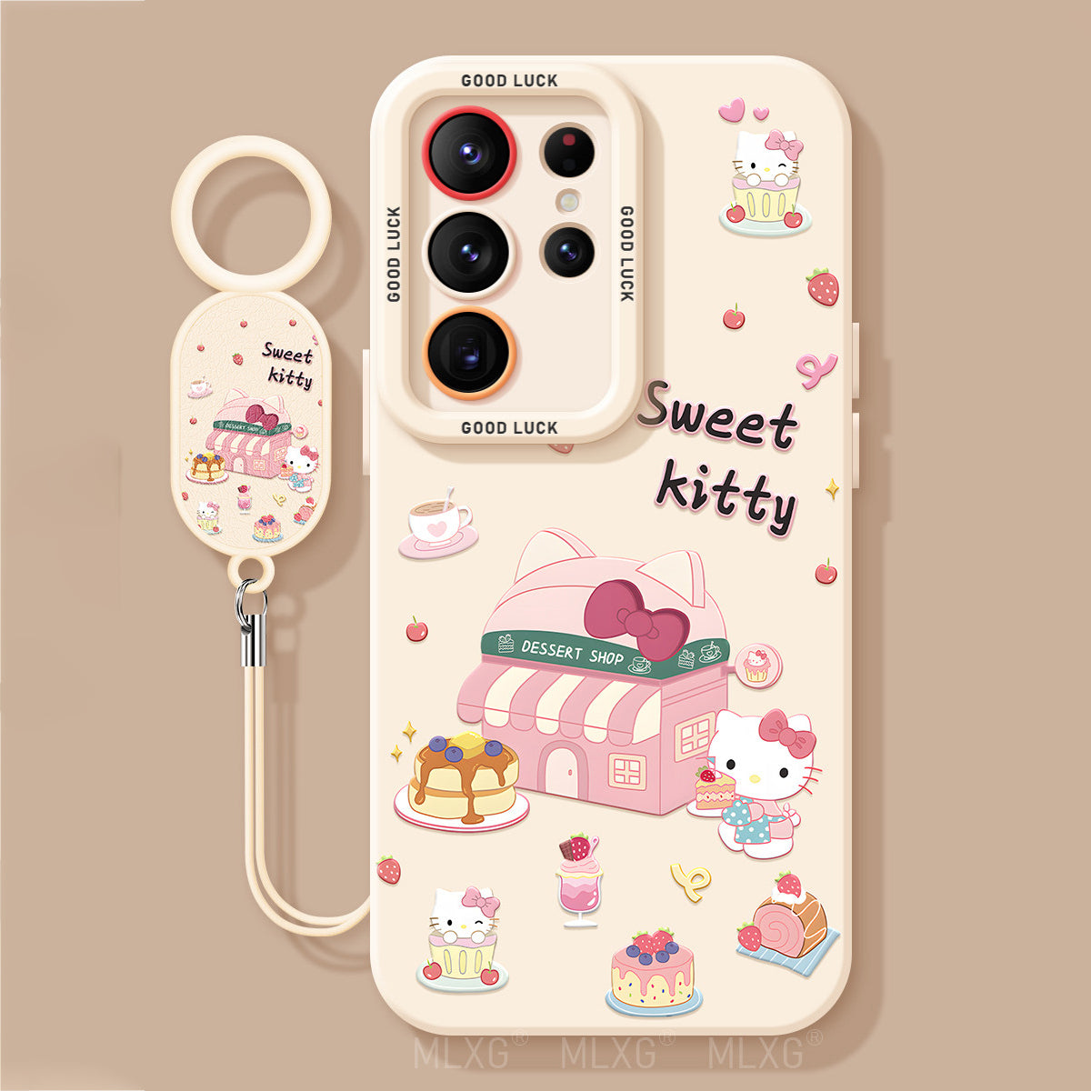 Hello Kitty Liquid Silicone Lanyard Case