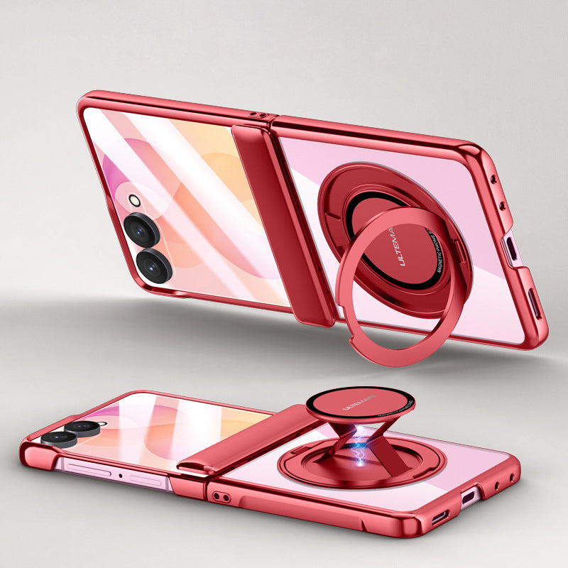 Electroplated Magnetic Ring Kickstand Protective Case
