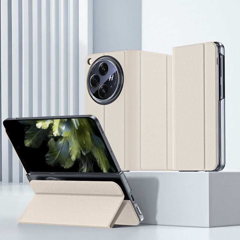 Folding Flip Leather Case