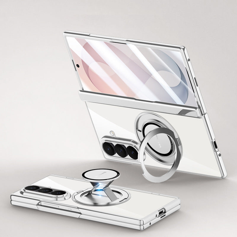 Electroplated Magnetic Ring Kickstand Protective Case
