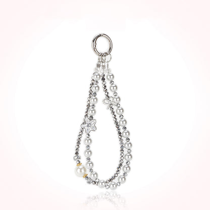 Pearl Double Pendant Rope Wristband