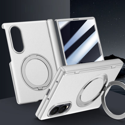 Premium Leather Cover with Magnetic Ring Kickstand