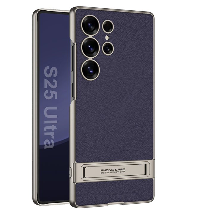 Folding Stand Business Leather Case