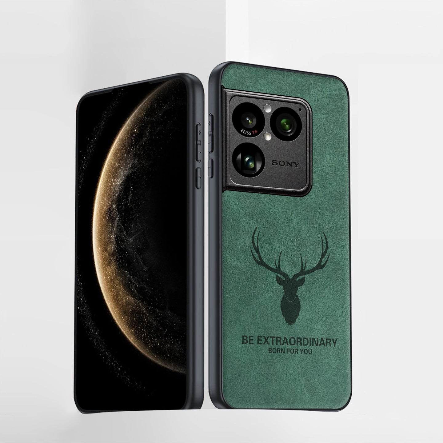 Elk Engraved Leather Case