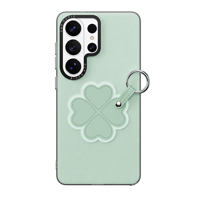 Small Fresh Leather Case with Lanyard