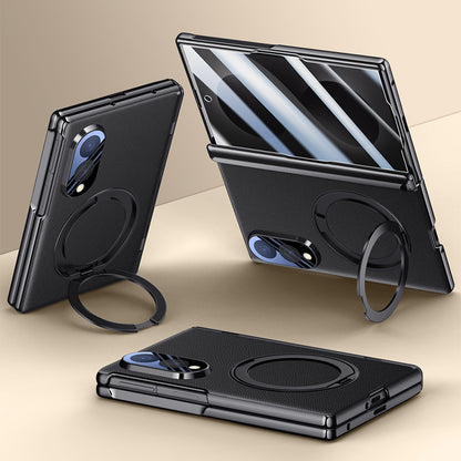 360° Rotating kickstand Leather Case with MagSafe