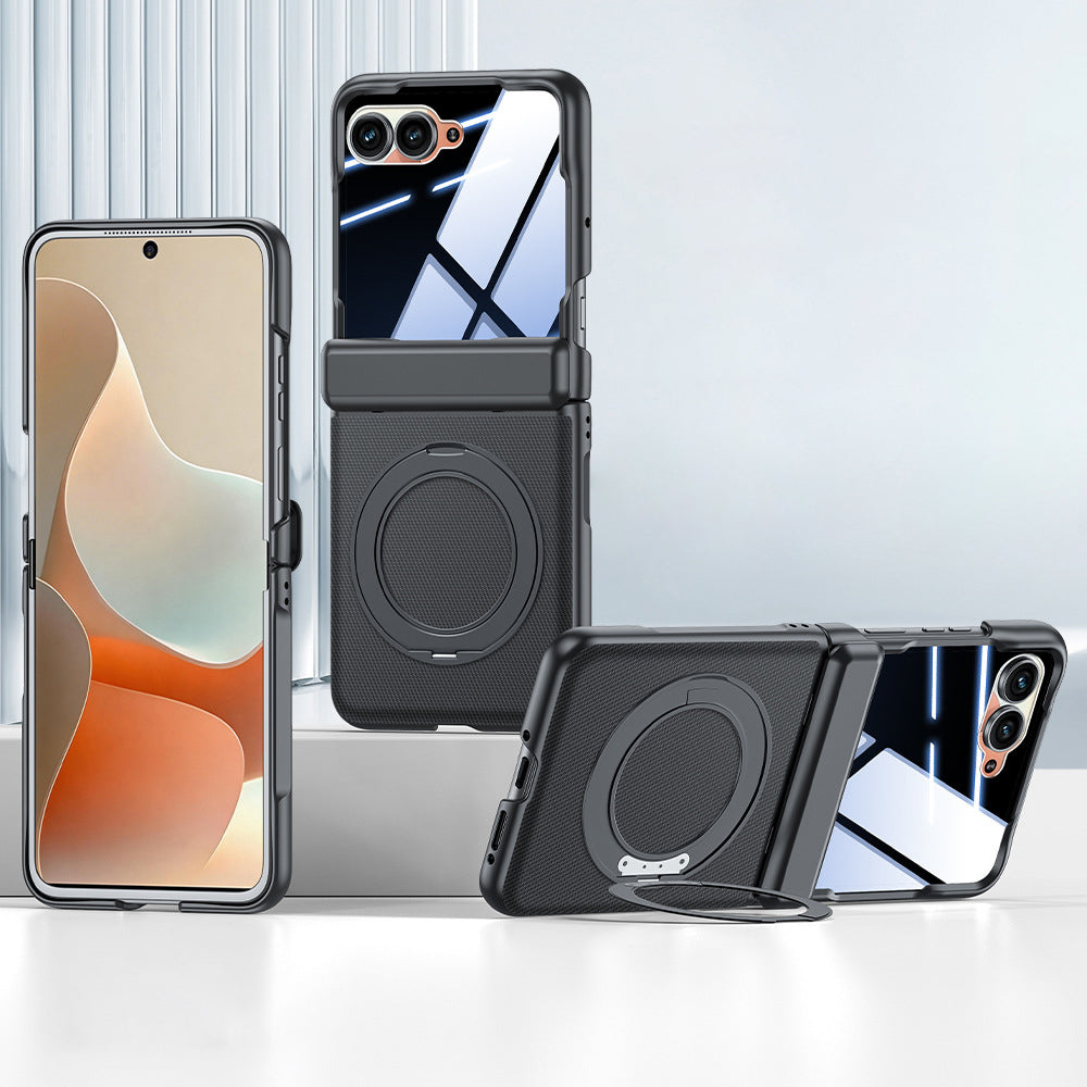 360° Rotating kickstand Leather Case with MagSafe