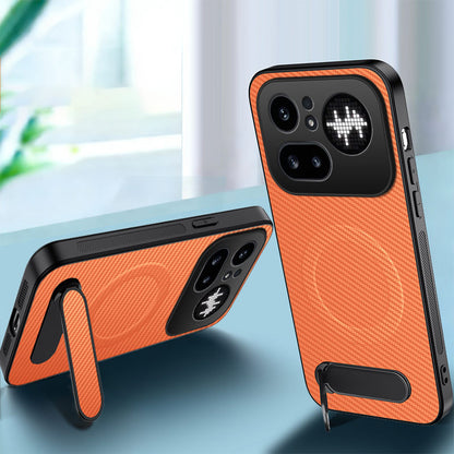 Invisible Bracket Carbon Fiber Pattern Case