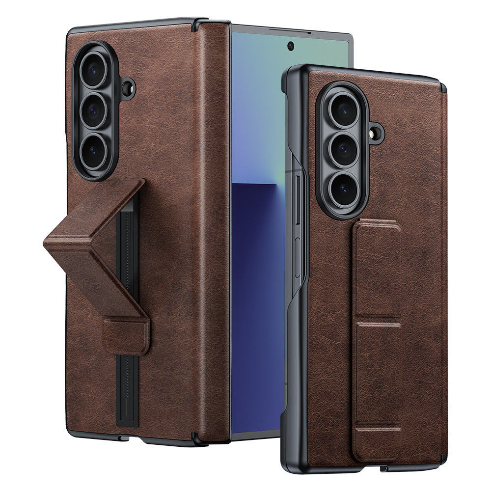 Wristband Bracket Wax Leather Case