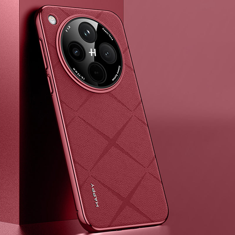 Electroplated Frame Business Leather Case