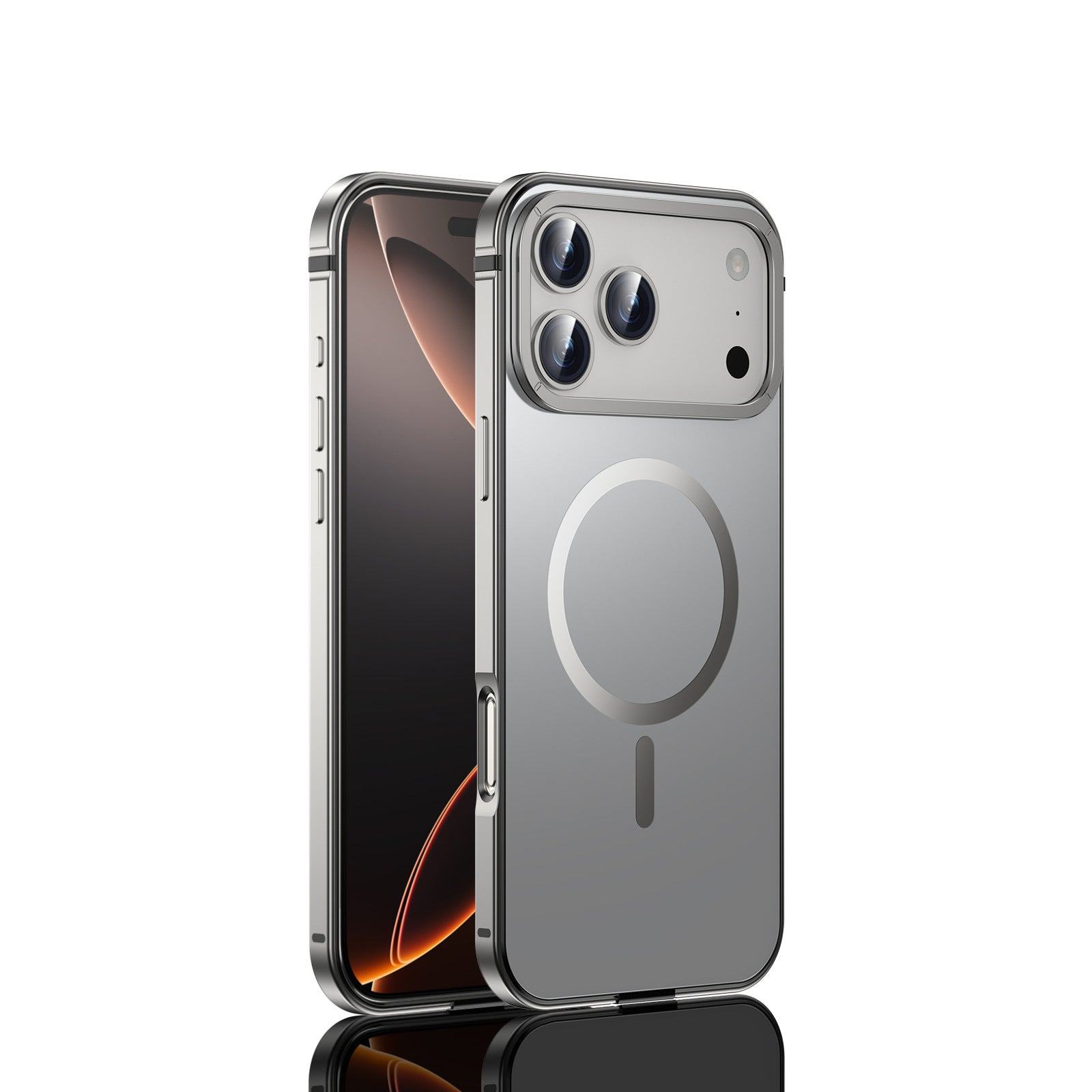 Alloy Metal Frosted Case with MagSafe