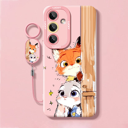 Zootopia Liquid Silicone Lanyard Case