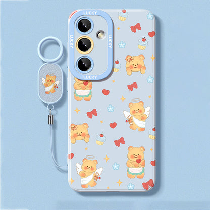 Butter Bear Liquid Silicone Lanyard Case