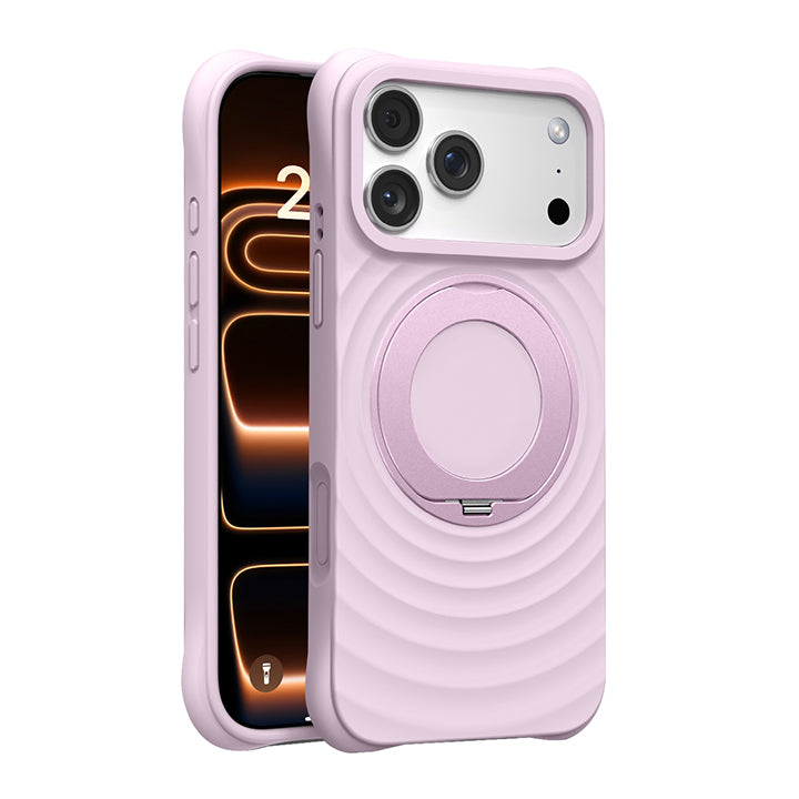 Rotating Bracket Silicone Case with MagSafe