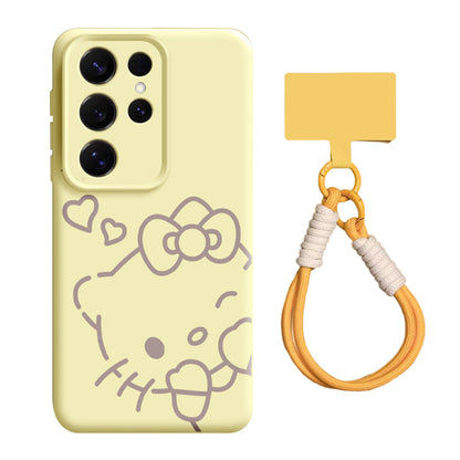 Hello Kitty Liquid Silicone Lanyard Case