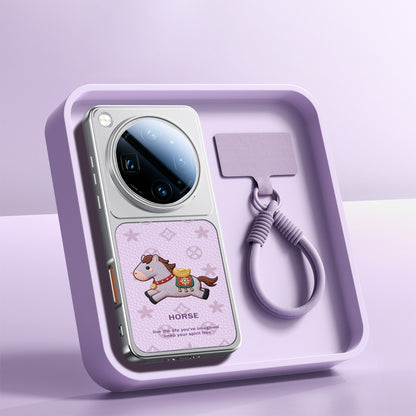 Cute Lucky Pony Faux Leather Case
