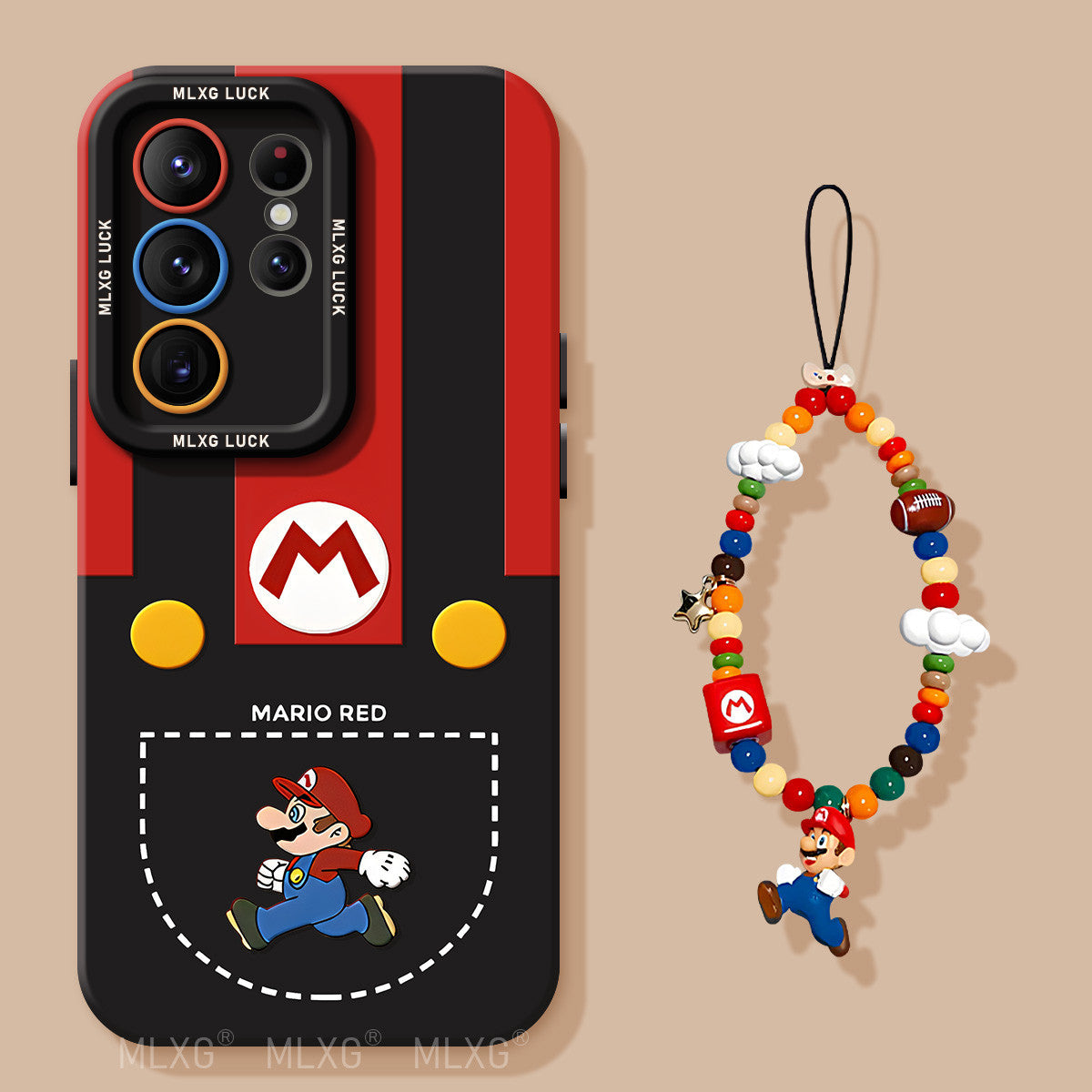 Mario Liquid Silicone Lanyard Case