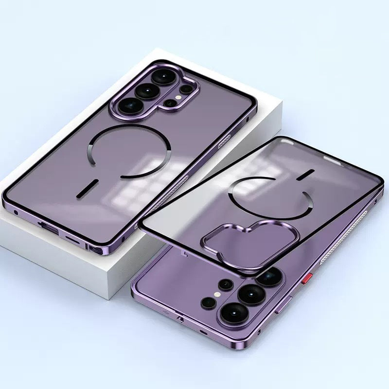 Single-Sided Buckle Metal Frame Case with MagSafe