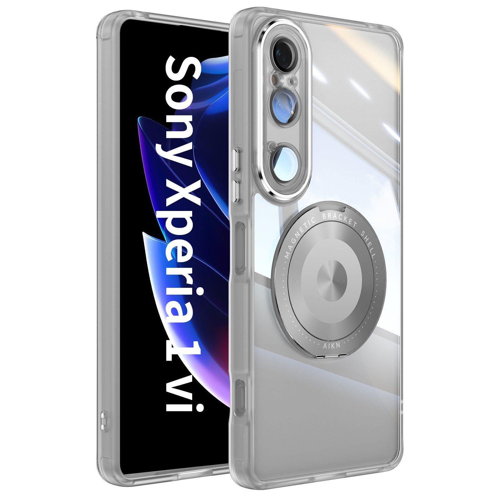 Swivel Stand Transparent Case