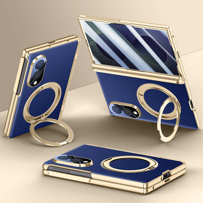 360° Rotating kickstand Leather Case with MagSafe
